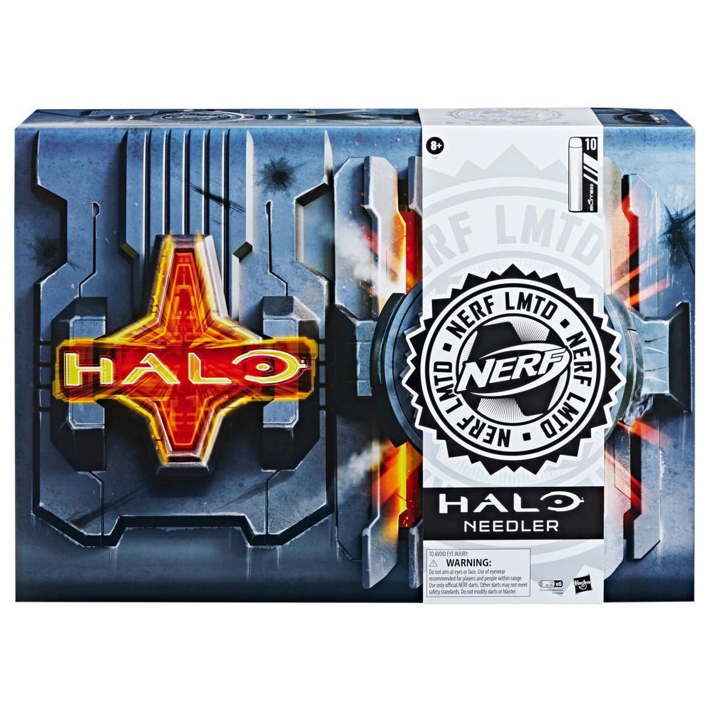 Nerf LMTD Halo Needler Dart-Firing Blaster Light-Up Needles 10-Dart Drum 10 Nerf Elite Darts Game Card - Image 2