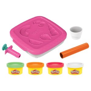 Play-Doh Create n Go Cupcakes Playset Play-Doh Set with Storage Container Arts and Crafts Toys for Kids