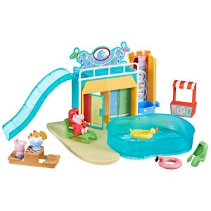 Peppa Pig Toys Peppas Waterpark Playset with 15 Pieces Preschool Toys