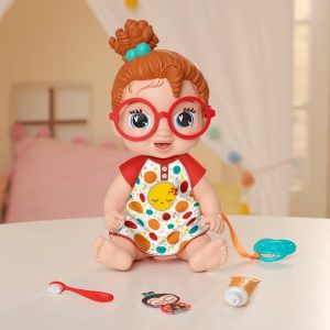 Baby Alive Lil Dreamer Dottie Doodle Red Hair Baby Doll Sleepover Toy for Girls  Boys 3