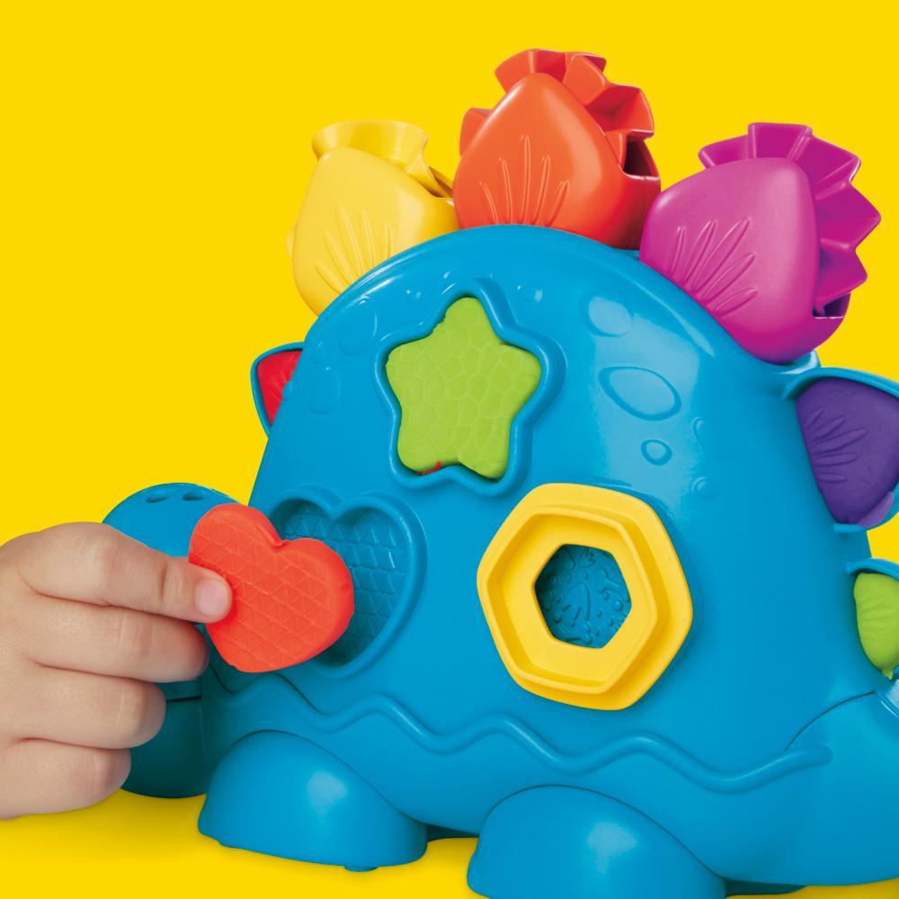 Play-Doh Shapes Colors Dino Starter Set Tactile Sensory Play Dinosaur Toys for Kids 2 11 Accessories - Image 5