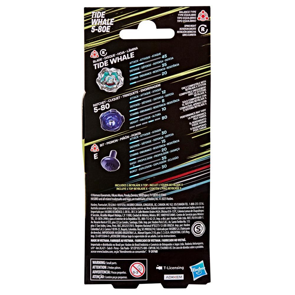 Beyblade X Tide Whale 5-80E Booster Pack Set - Image 2