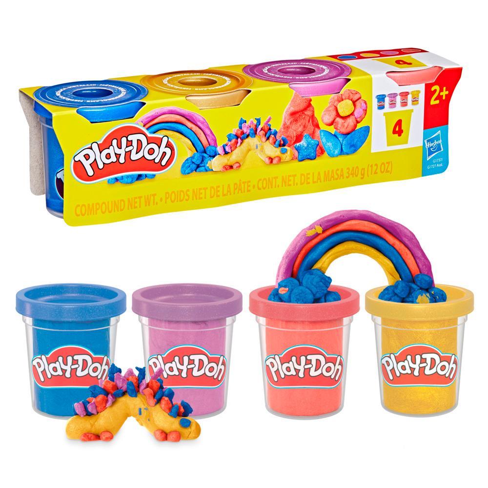 Play-Doh 4 Pack Metallic Shine Compound - Image 6