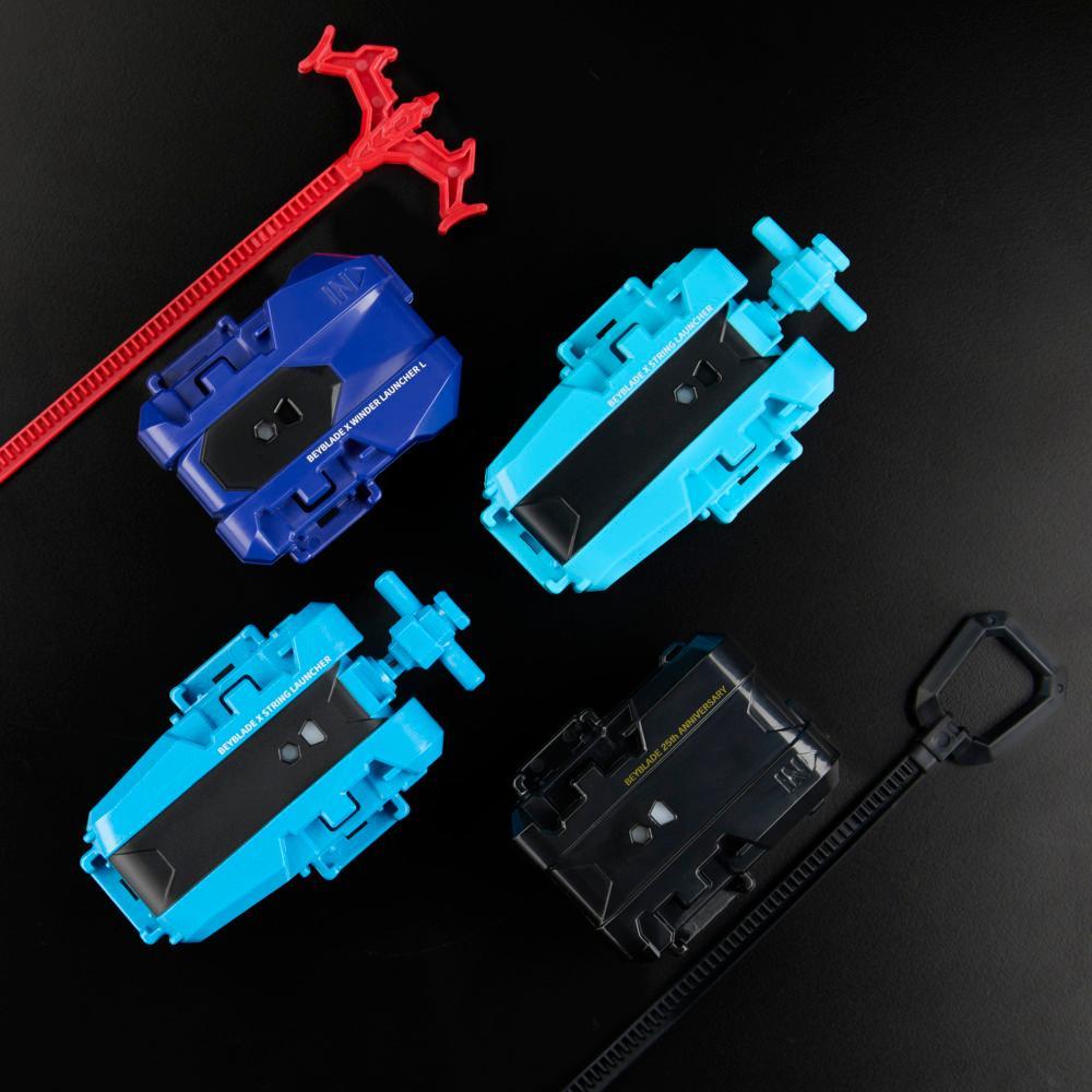 Beyblade X 25th Anniversary Set with 4 Tops 4 Launchers Ages 8 - Image 9