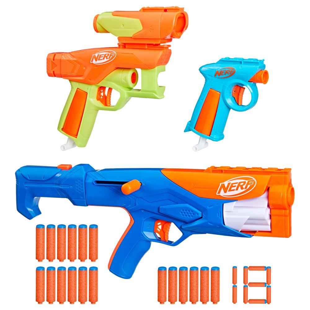Nerf N Series Gear Up Pack 3x Blasters 18 Nerf N1 Darts Compatible Only with Nerf N Series Blasters - Image 6
