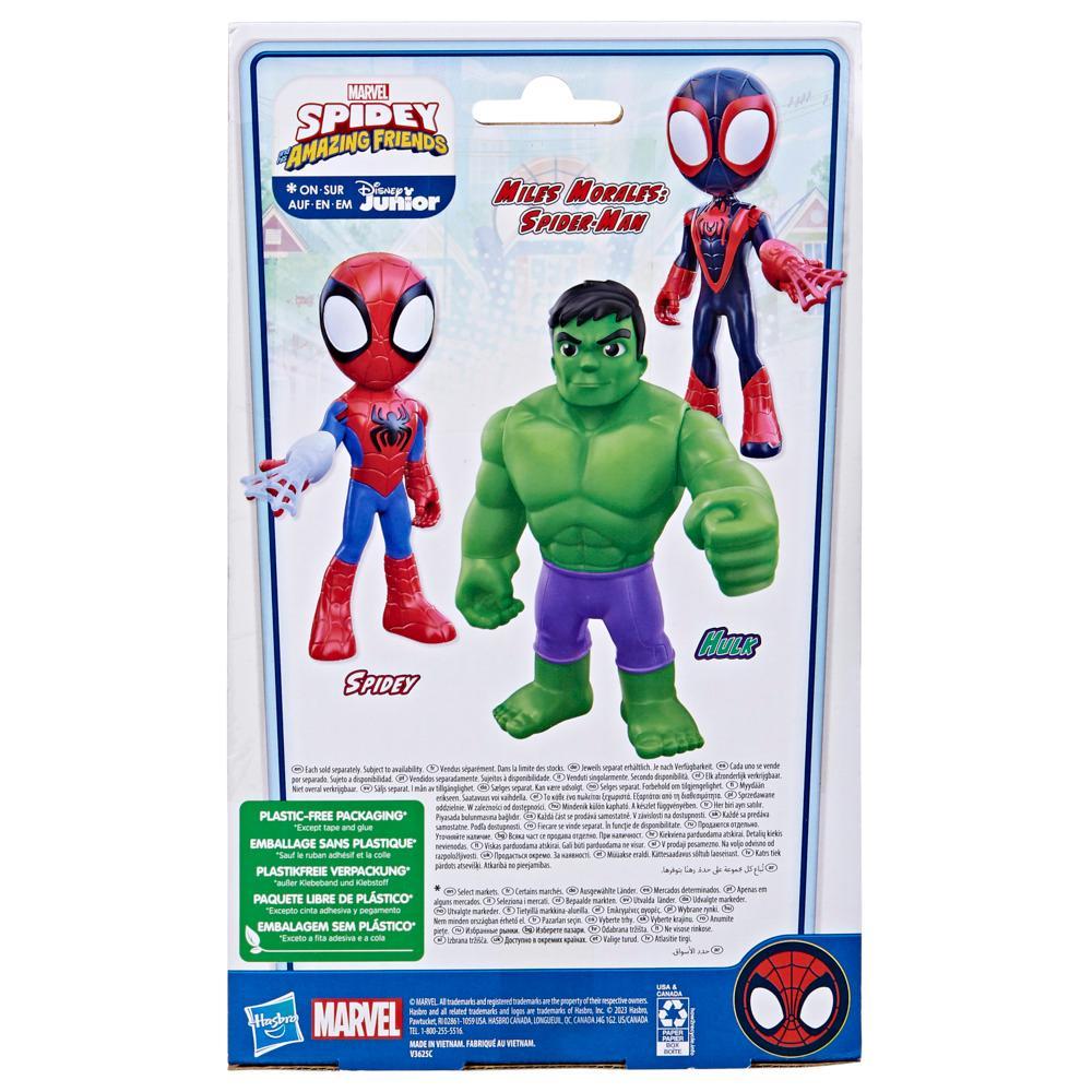 Marvel Spidey and His Amazing Friends Supersized Hulk Action Figure Preschool Toy Age 3 and Up - Image 3