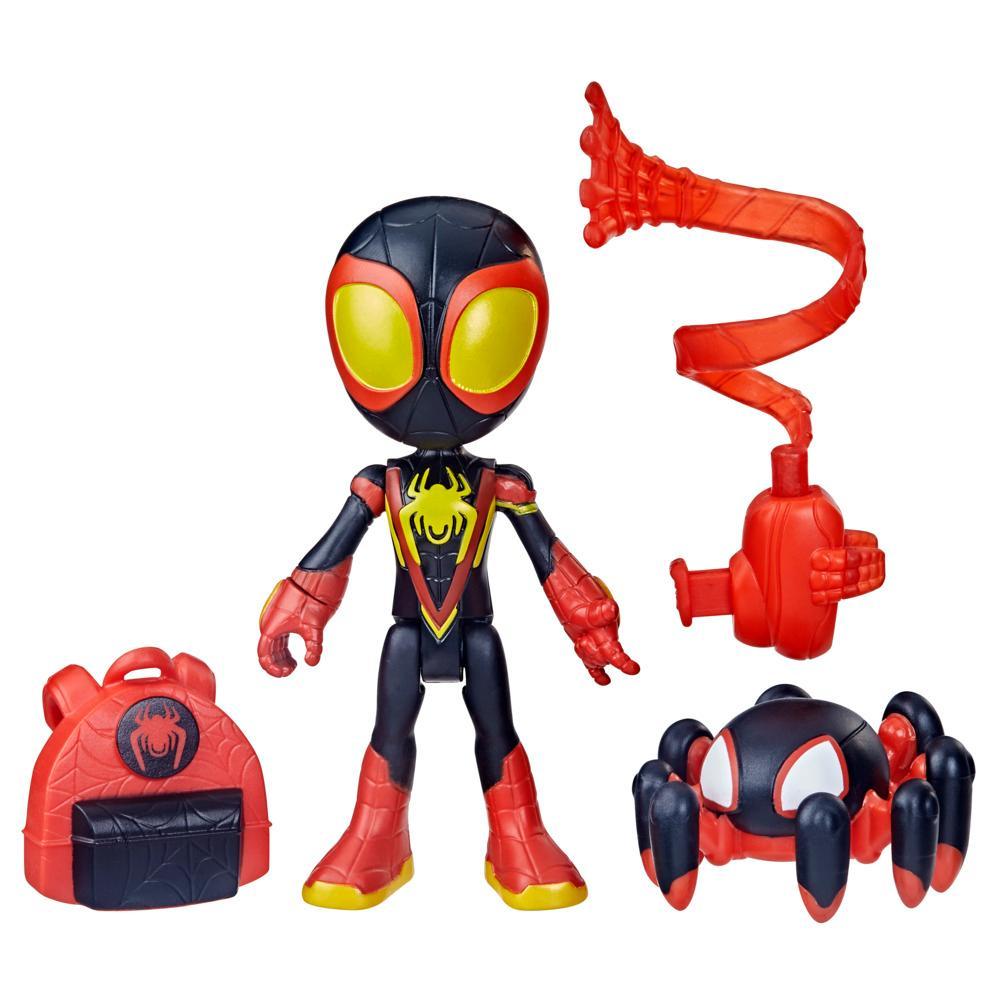 Marvel Spidey and His Amazing Friends Web-Spinners Miles Morales Spider-Man Figure - Image 7