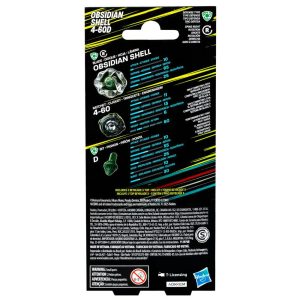 Beyblade X Obsidian Shell 4-60D Booster Pack Set
