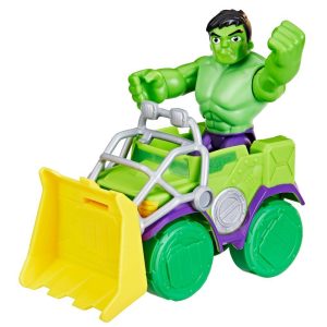Marvel Spidey and His Amazing Friends Hulk Smash Truck Set Action Figure Vehicle and Accessory