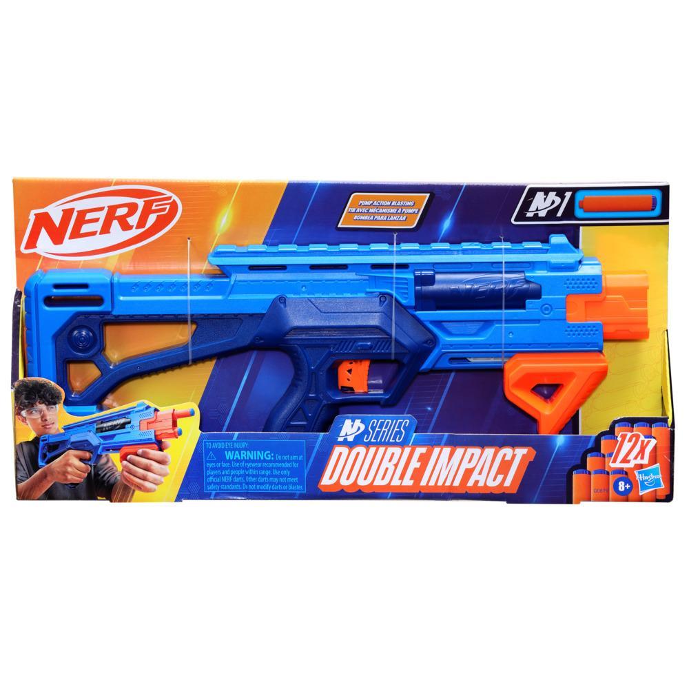 Nerf N Series Double Impact Blaster 12 Official Nerf N1 Darts Compatible Only with Nerf N1 Blasters Pump Action Priming Kids Gifts Ages 8 - Image 7
