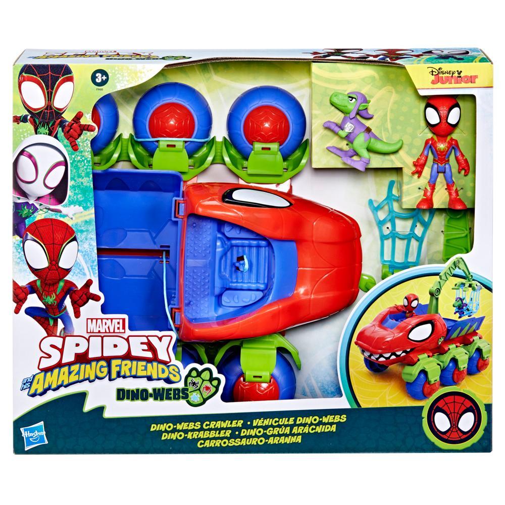 Spidey and His Amazing Friends Dino-Webs Crawler Vehicle with Spider-Man toys Ages 3 - Image 7
