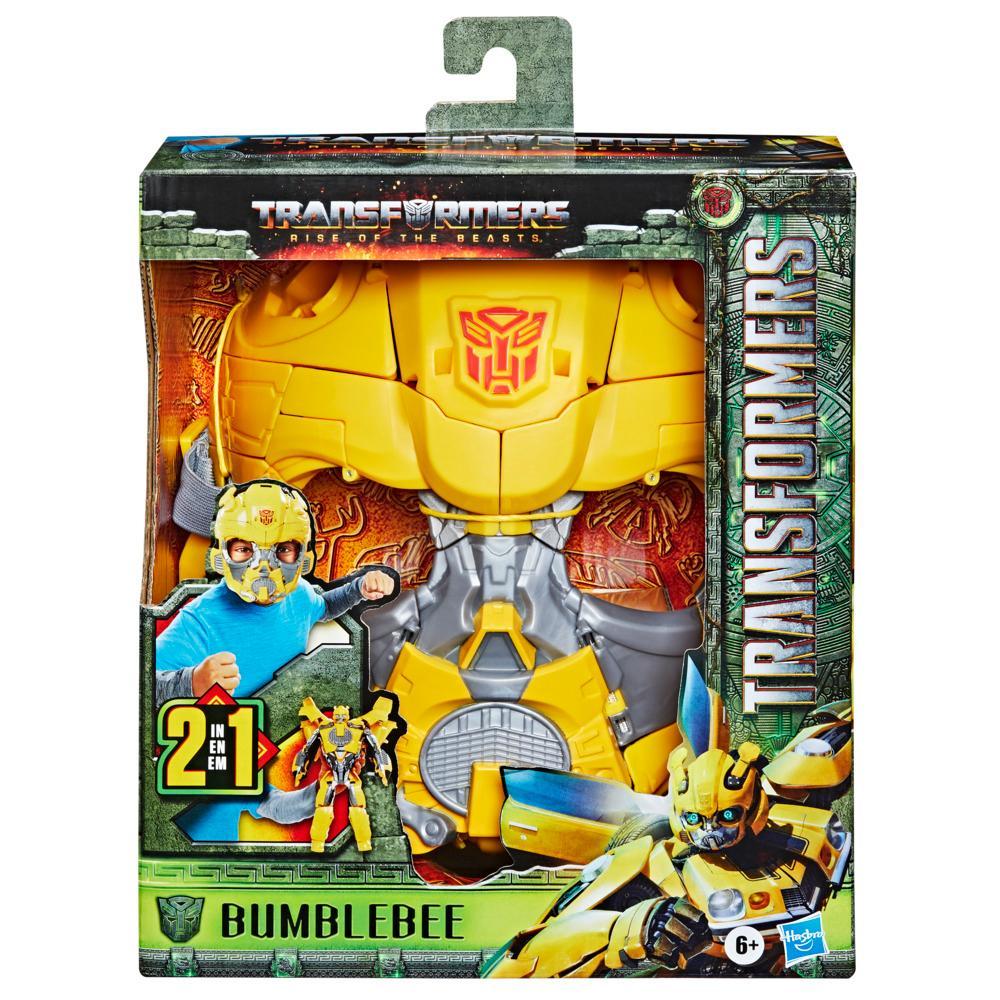 Transformers Toys Transformers Rise of the Beasts Movie Bumblebee 2-in-1 Converting Mask for Ages 6 and Up 9-inch - Image 7