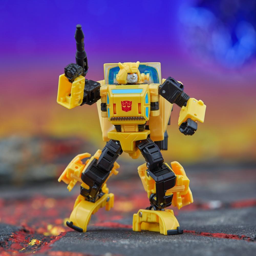 Transformers Legacy Deluxe Class Origin Bumblebee Action Figure - Image 4