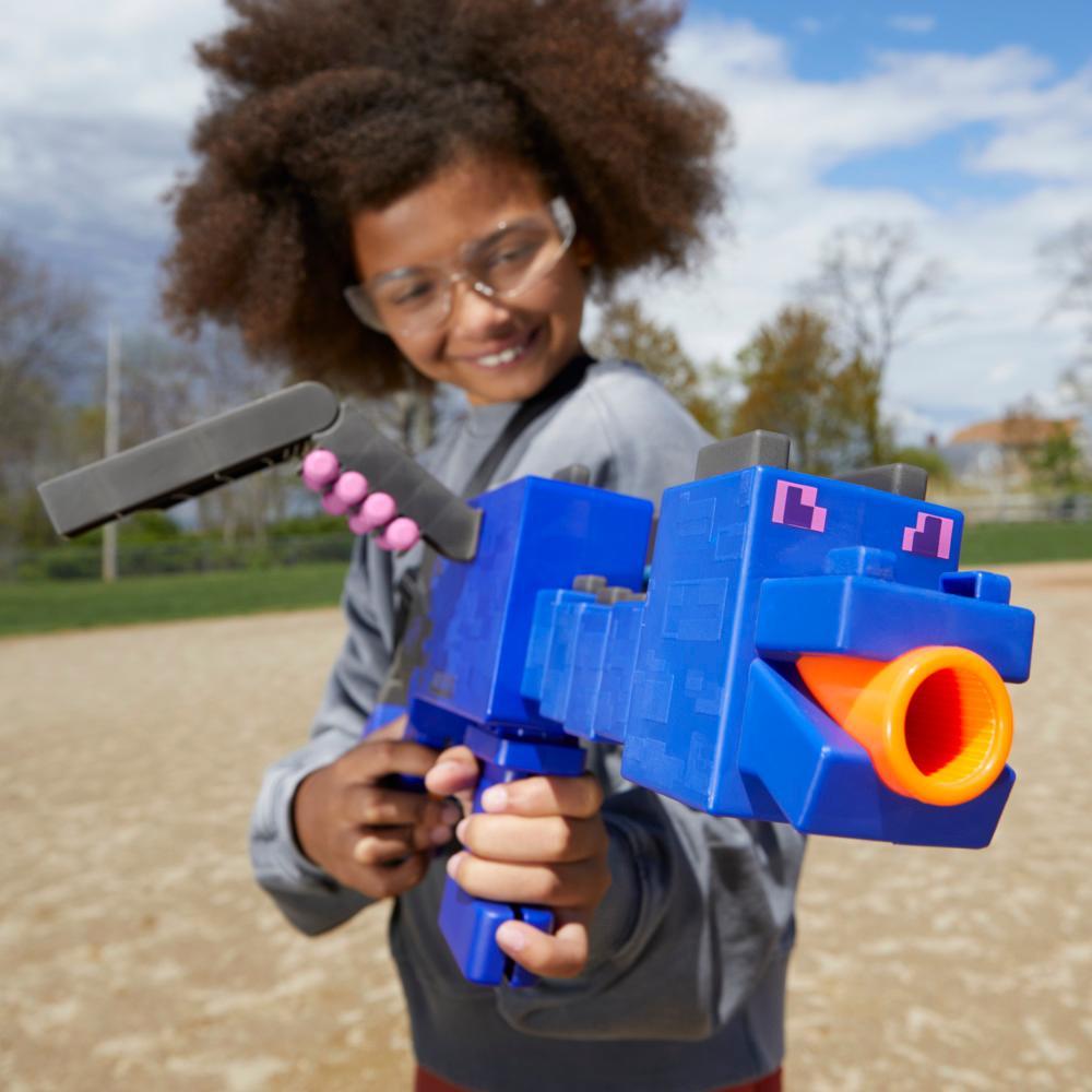 Nerf Minecraft Ender Dragon Blaster and 12 Nerf Elite Foam Darts - Image 4