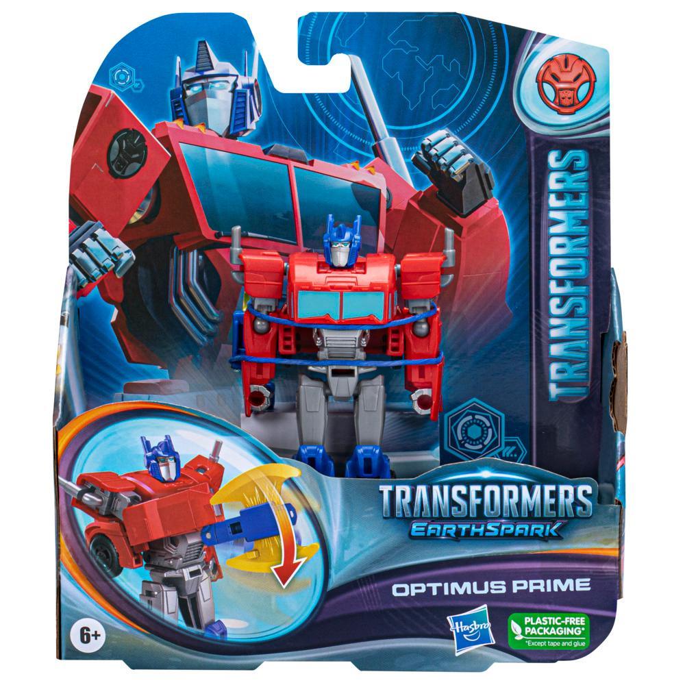 Transformers Toys EarthSpark Warrior Class Optimus Prime Action Figure - Image 7