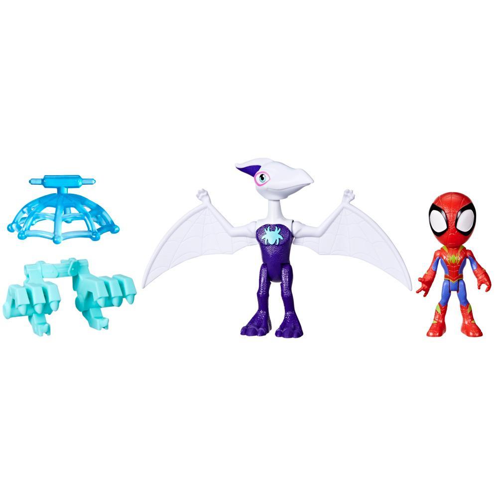 Marvel Spidey and His Amazing Friends Dino-Webs Ghostasaurus Spidey Action Figures Ages 3