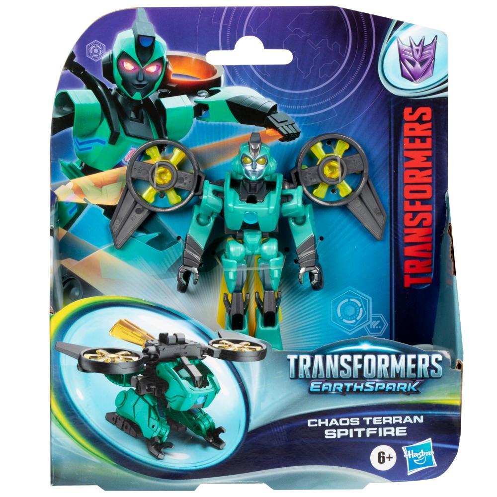 Transformers Toys EarthSpark Warrior Class Chaos Terran Spitfire 5 Action Figure Age 6 - Image 2