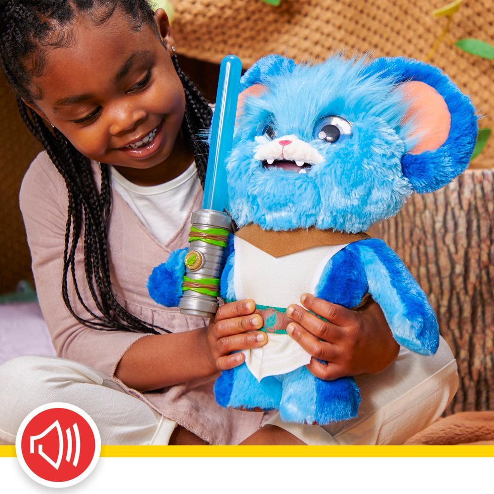 Star Wars Young Jedi Adventures Jabberin Jedi Nubs Star Wars Electronic Plush Preschool Toys - Image 5