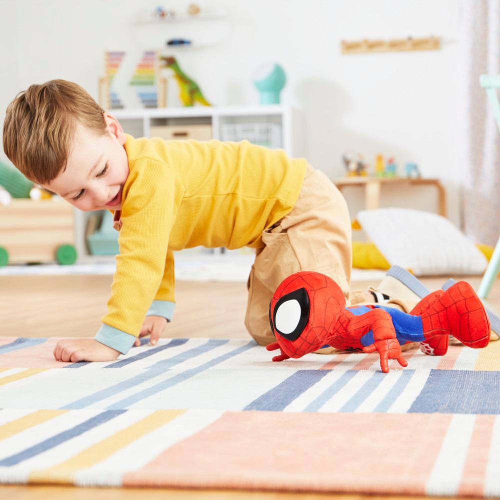 Marvel Spidey and His Amazing Friends Dance N Crawl Spidey Interactive Plush Toy - Image 4