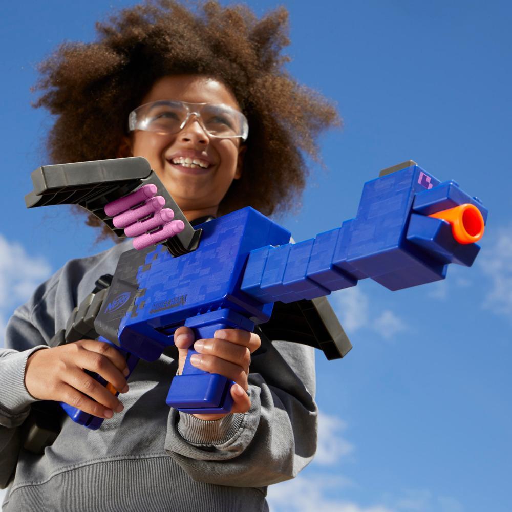 Nerf Minecraft Ender Dragon Blaster and 12 Nerf Elite Foam Darts - Image 3