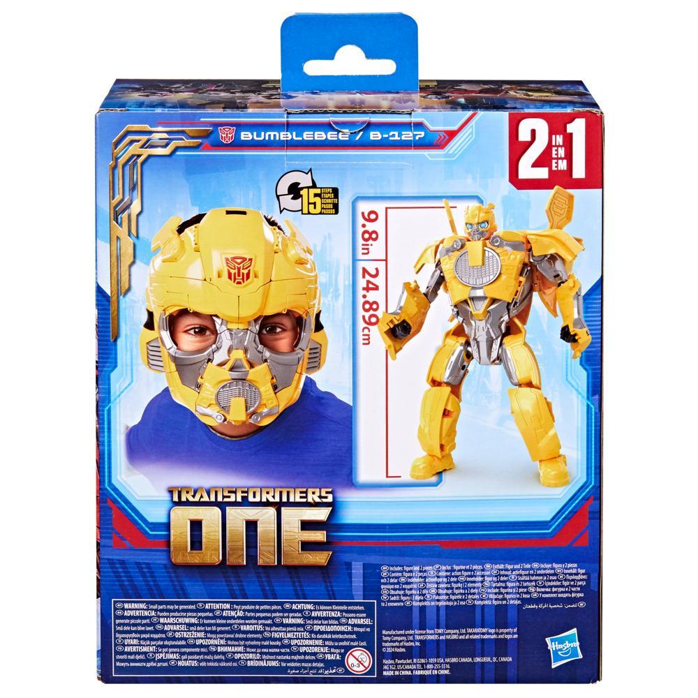 Transformers One 2 in 1 Mask and Bumblebee B-127 98 Action Figures for Kids Age 6 - Image 8