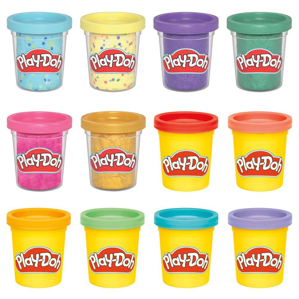 Play-Doh 12 Pack Assorted Celebration Compound Arts and Crafts Toys - Image 6