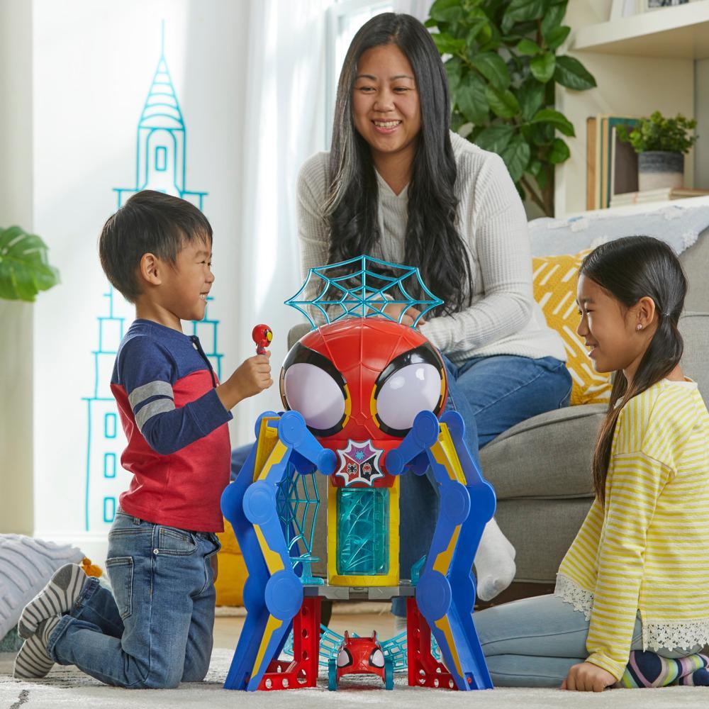 Marvel Spidey and His Amazing Friends Web-Spinners Web-Quarters Playset with Multiple Features Super Hero Toys 3 - Image 9