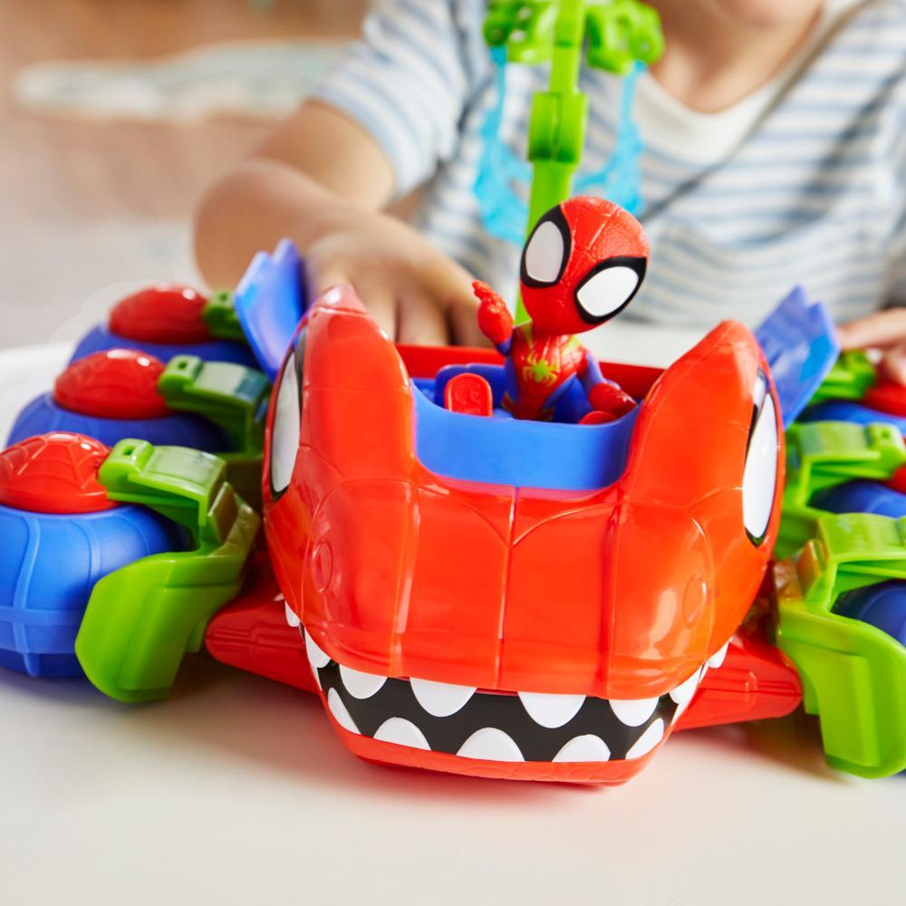 Spidey and His Amazing Friends Dino-Webs Crawler Vehicle with Spider-Man toys Ages 3 - Image 3