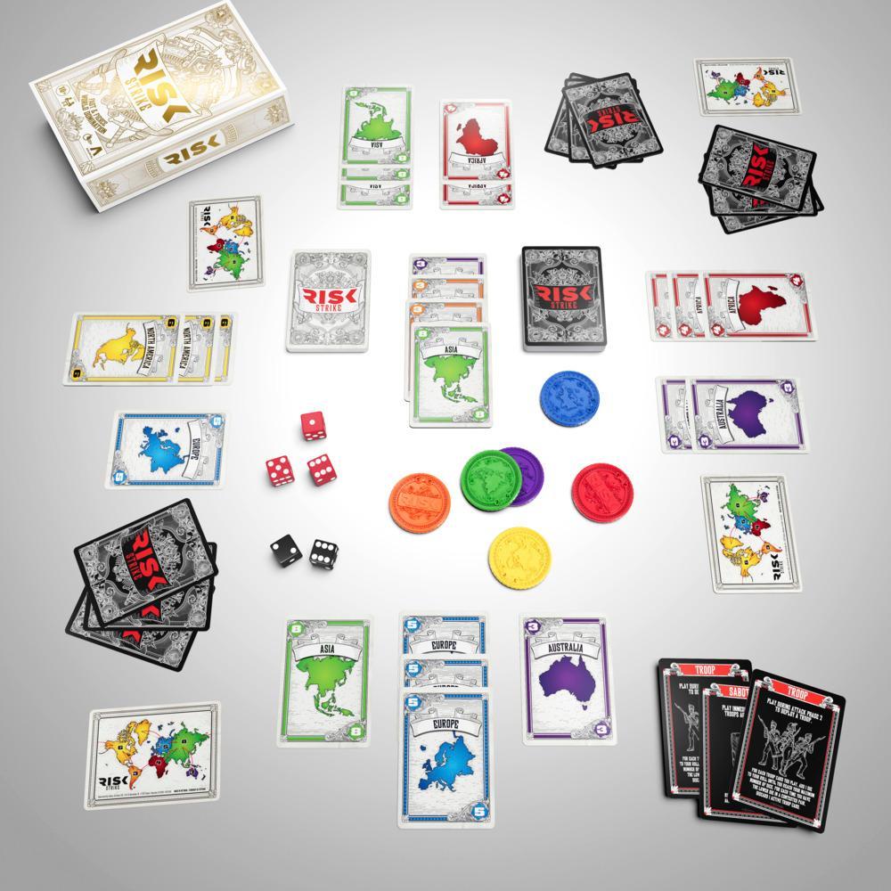Risk Strike Cards and Dice Game Quick-Playing Strategy Card Game Ages 10 Family Games - Image 5