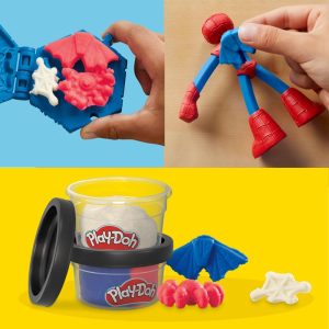 Play-Doh Marvel Spider-Man Thwip Squisher Action Figure Super Hero Toy for Kids 4
