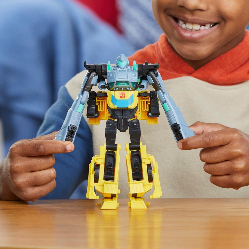 Transformers Toys EarthSpark Cyber-Combiner Bumblebee and Mo Malto Action Figures - Image 3