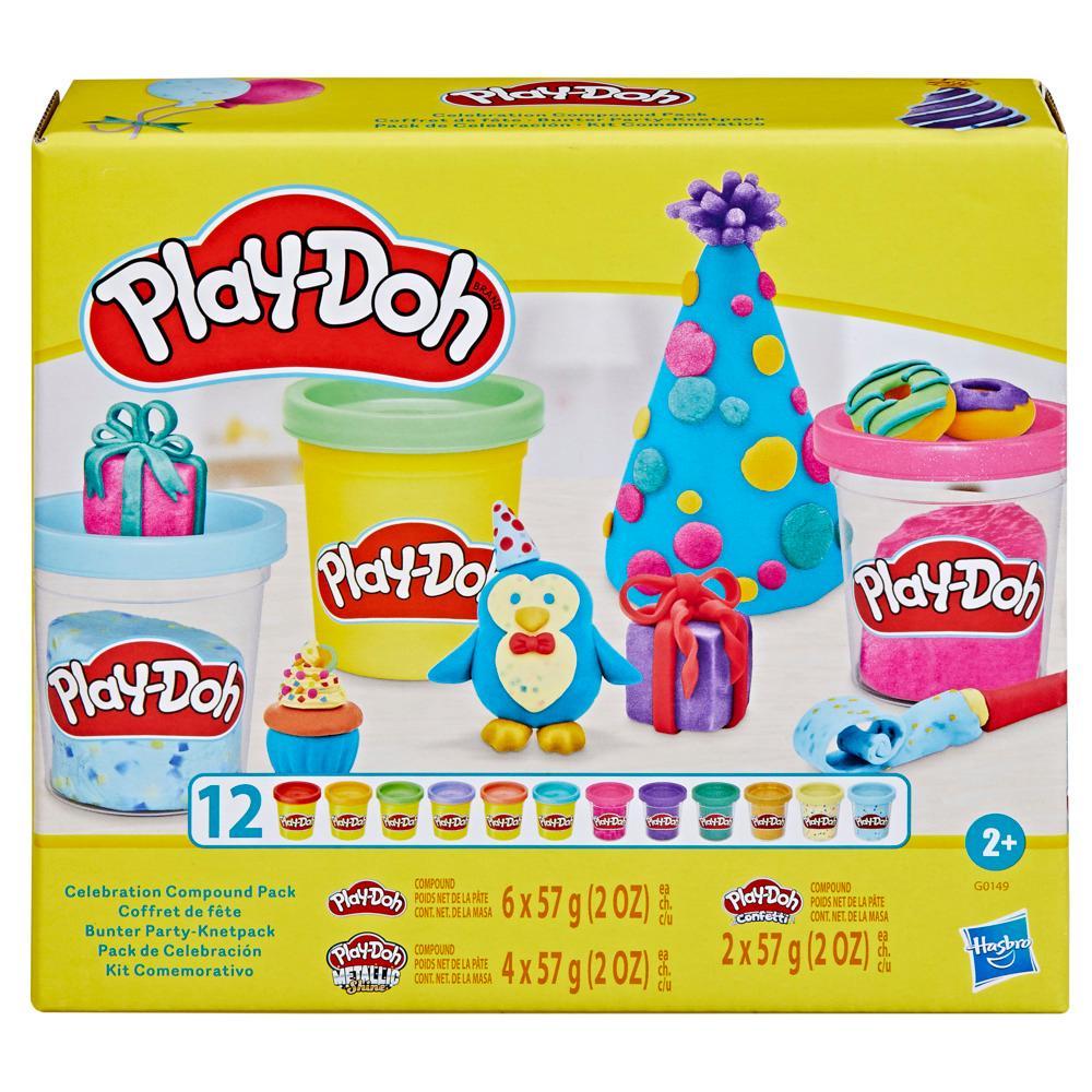 Play-Doh 12 Pack Assorted Celebration Compound Arts and Crafts Toys - Image 7