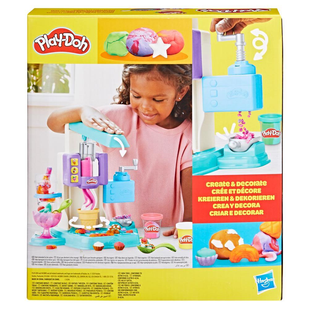 Play-Doh Rainbow Swirl Ice Cream Playset Arts and Crafts Toys for Ages 3 - Image 8