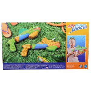 Nerf Super Soaker DinoSquad Dino Splashers 2 Water Blasters with Dinosaur Designs Outdoor Water Toys