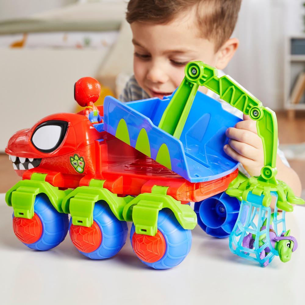 Spidey and His Amazing Friends Dino-Webs Crawler Vehicle with Spider-Man toys Ages 3