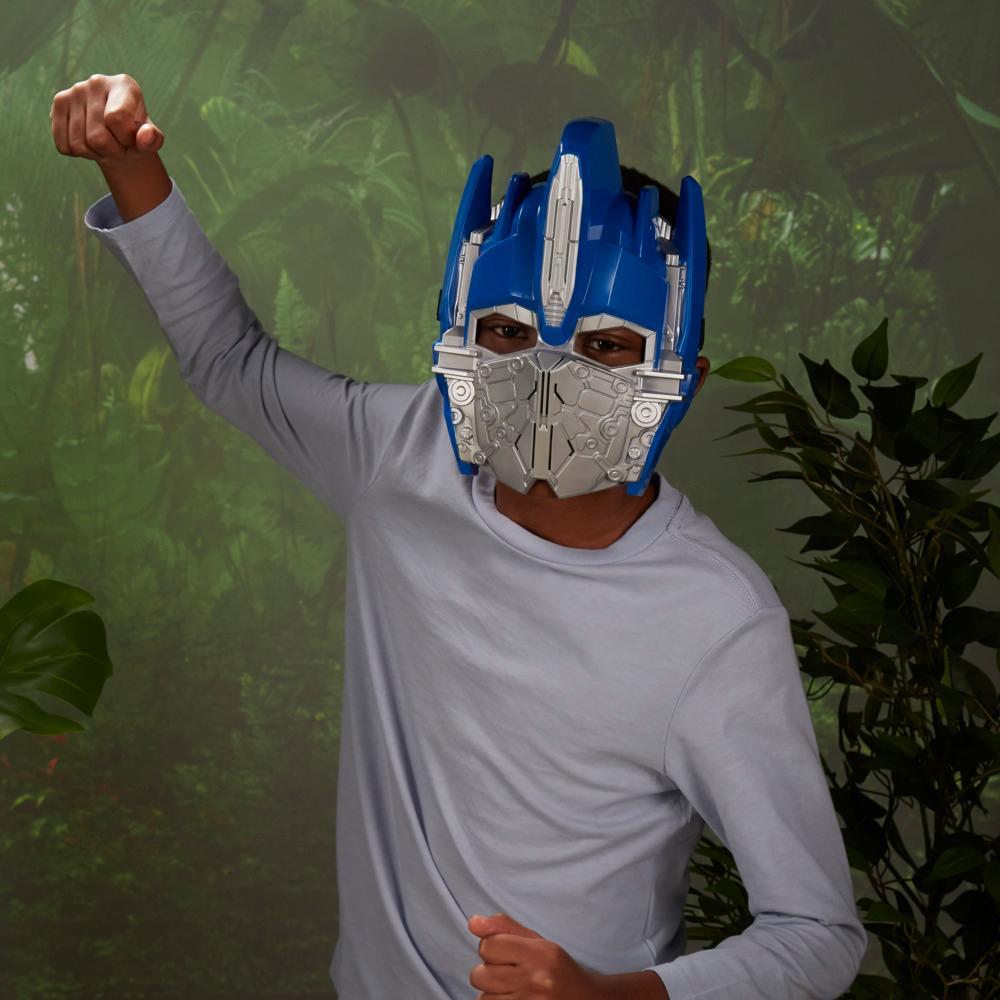 Transformers Toys Transformers Rise of the Beasts Movie Optimus Prime Roleplay Costume Mask for Ages 5 and Up 10-inch - Image 5