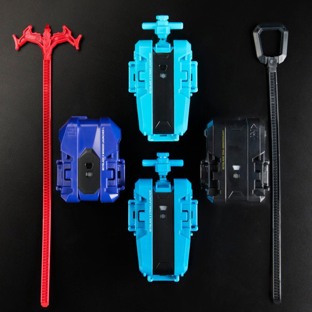 Beyblade X 25th Anniversary Set with 4 Tops 4 Launchers Ages 8 - Image 8