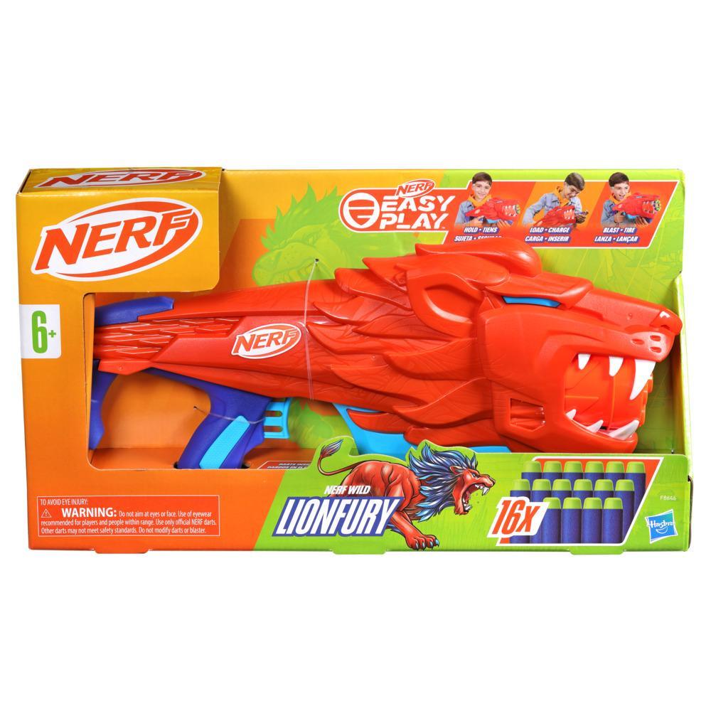 Nerf Junior Wild Lionfury Easy Play Dart Blaster 16 Nerf Elite Darts Ages 6 Up - Image 7