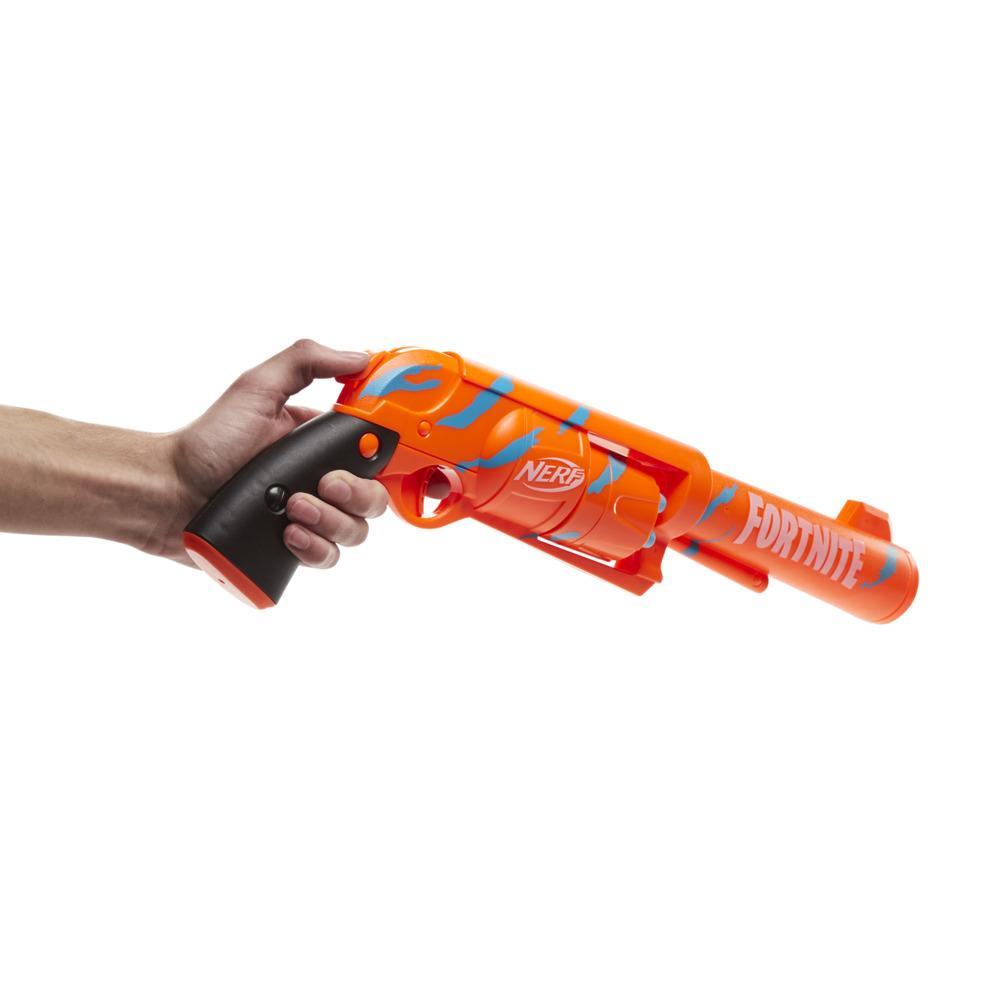Nerf Fortnite 6-SH Dart Blaster -- Camo Pulse Wrap Hammer Action Priming 6-Dart Drum 6 Nerf Elite Darts - Image 5