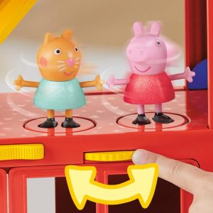 Peppa Pig Toys Peppas 2-in-1 Party Bus Playset with 3 Figures Preschool Toys for 3