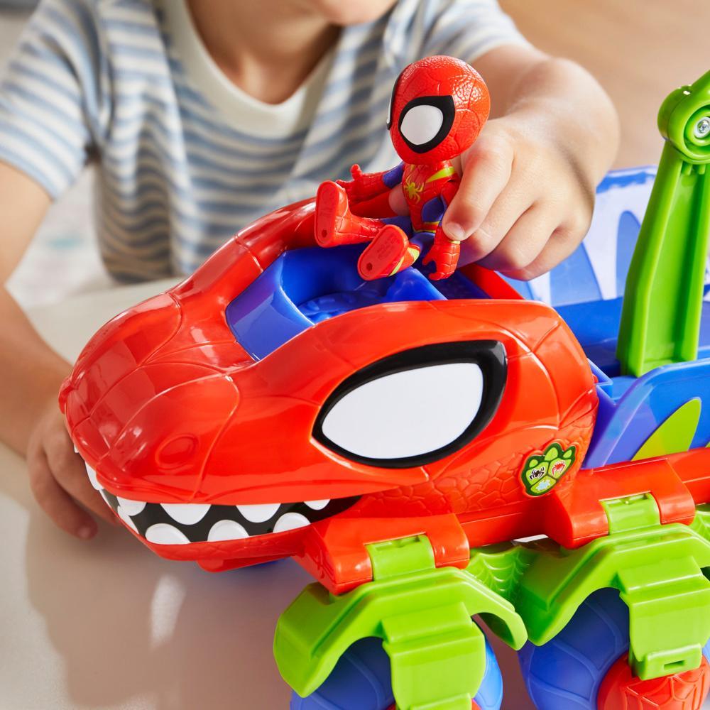 Spidey and His Amazing Friends Dino-Webs Crawler Vehicle with Spider-Man toys Ages 3 - Image 10